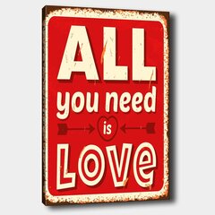 Sisustustaulu All you need is love hinta ja tiedot | Taulut | hobbyhall.fi