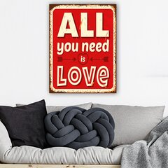 Sisustustaulu All you need is love hinta ja tiedot | Taulut | hobbyhall.fi