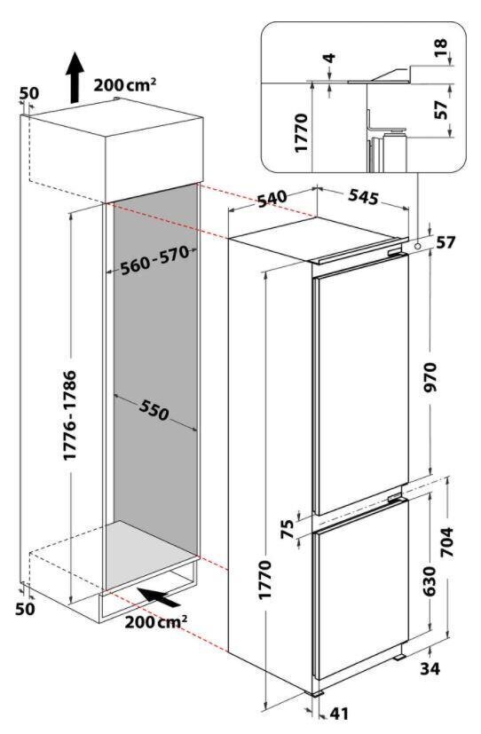 Whirlpool Jääkaappi ART65021 hinta ja tiedot | Jääkaapit | hobbyhall.fi