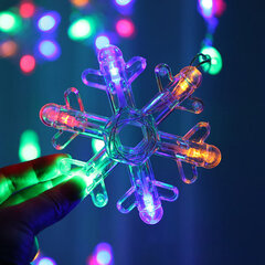 Jouluvalot 24 lumihiutaleella ja 16 soikealla valolla, 3m, 160 LEDiä, LIVMAN CX-004 hinta ja tiedot | Jouluvalot | hobbyhall.fi