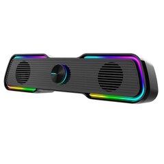 Aula N-169B-BT 2in1 langaton Bluetooth-TV Soundbar / PC Kannettava 2.0 10W Kaiutin 3.5mm + USB RGB Musta hinta ja tiedot | Kaiuttimet | hobbyhall.fi