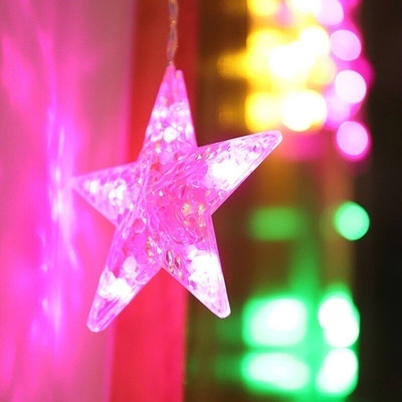 Valoverho LED-tähdet, monivärinen hinta ja tiedot | Jouluvalot | hobbyhall.fi