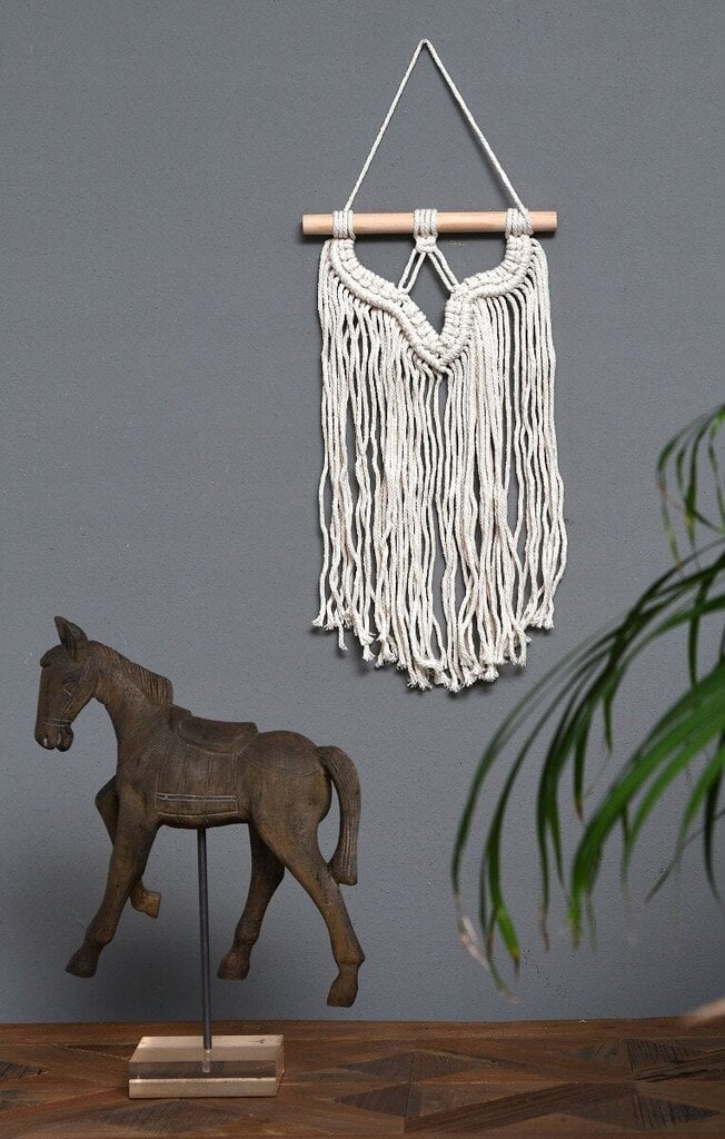 BOHO MACRAME, HALK. 20-38 CM, ECRU-VÄRI, 3 KUVIOTA hinta ja tiedot | Sisustustuotteet | hobbyhall.fi