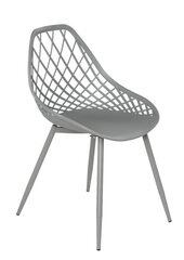 Joy-tuoli, 48,5x55x47/83,5cm, Pp, metallinharmaat jalat hinta ja tiedot | Ruokapöydän tuolit | hobbyhall.fi