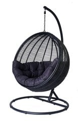 RIIPPUTUOLI COCOON DE LUXE 120X73X195CM EKOROTTINKI MUSTA, MUSTA TYYNY hinta ja tiedot | Puutarhatuolit | hobbyhall.fi