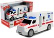 Lean Toys ambulanssi äänellä, valkoinen hinta ja tiedot | Poikien lelut | hobbyhall.fi