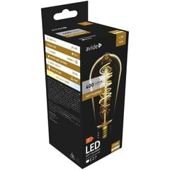LED-lamppu AVIDE 4.5W E27 Soft Filament hinta ja tiedot | Lamput | hobbyhall.fi