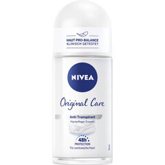 Roll-on deodorantti Nivea Original Care 48h, 50 ml hinta ja tiedot | Deodorantit | hobbyhall.fi