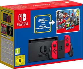 Nintendo Switch + Super Mario Odyssey (pack MARIO DAY) hinta ja tiedot | Pelikonsolit | hobbyhall.fi