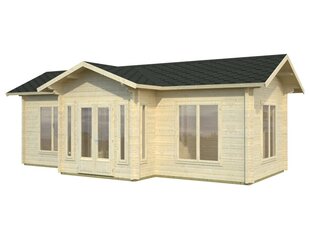 Mökki Anne 26,8 m² 70 mm höylähirrestä hinta ja tiedot | Piharakennukset | hobbyhall.fi