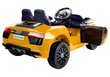 Audi R8 Spyder sähköauto lapsille, keltainen hinta ja tiedot | Lasten sähköautot | hobbyhall.fi