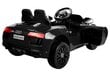 Audi R8 Spyder sähköauto lapsille, musta hinta ja tiedot | Lasten sähköautot | hobbyhall.fi