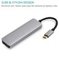 RoGer USB-C Hub 5in1 USB 3.0 x2 / HDMI / SD-kortinlukija / TF-kortinlukija hinta ja tiedot | Adapterit | hobbyhall.fi