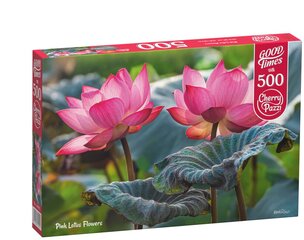 Palapeli CherryPazzi Pink Lotus Flowers, 500 palaa hinta ja tiedot | CherryPazzi Lapset | hobbyhall.fi