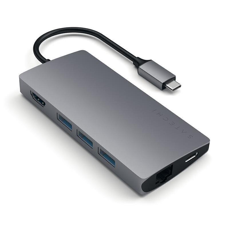 Satechi Satechi USB-C Multi-Port 4K Gigabit Ethernet USB hub hinta ja tiedot | Adapterit | hobbyhall.fi