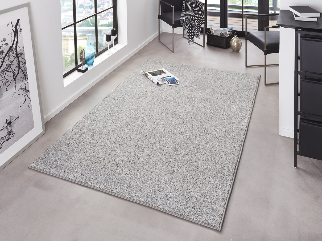 Hanse Home matto Pure Grey, 80x400 cm hinta ja tiedot | Isot matot | hobbyhall.fi