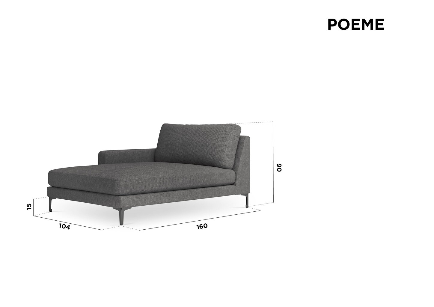 Sohva Kooko Home Poeme, vaalea beige väri/musta hinta ja tiedot | Sohvat ja vuodesohvat | hobbyhall.fi