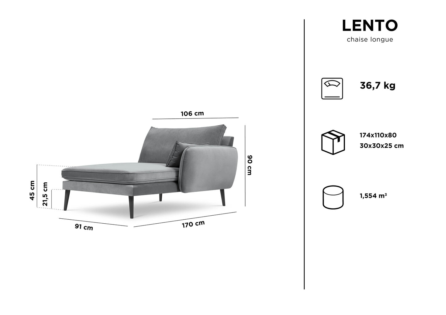 Sohva Kooko Home Lento, hopea hinta ja tiedot | Sohvat ja vuodesohvat | hobbyhall.fi