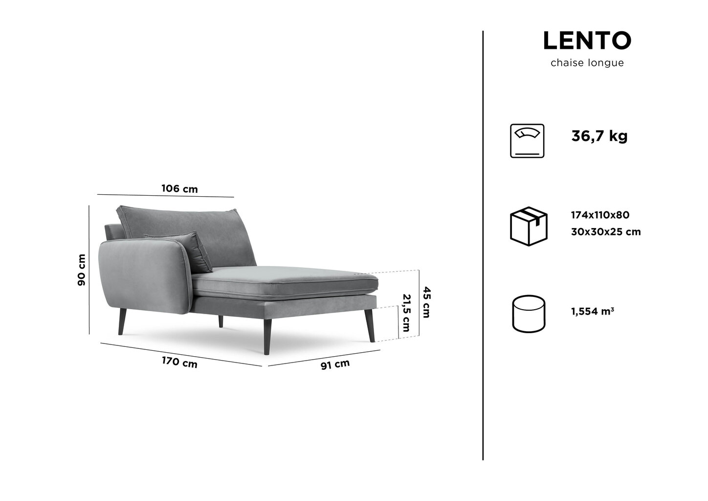 Sohva Kooko Home Lento, tummansininen hinta ja tiedot | Sohvat ja vuodesohvat | hobbyhall.fi