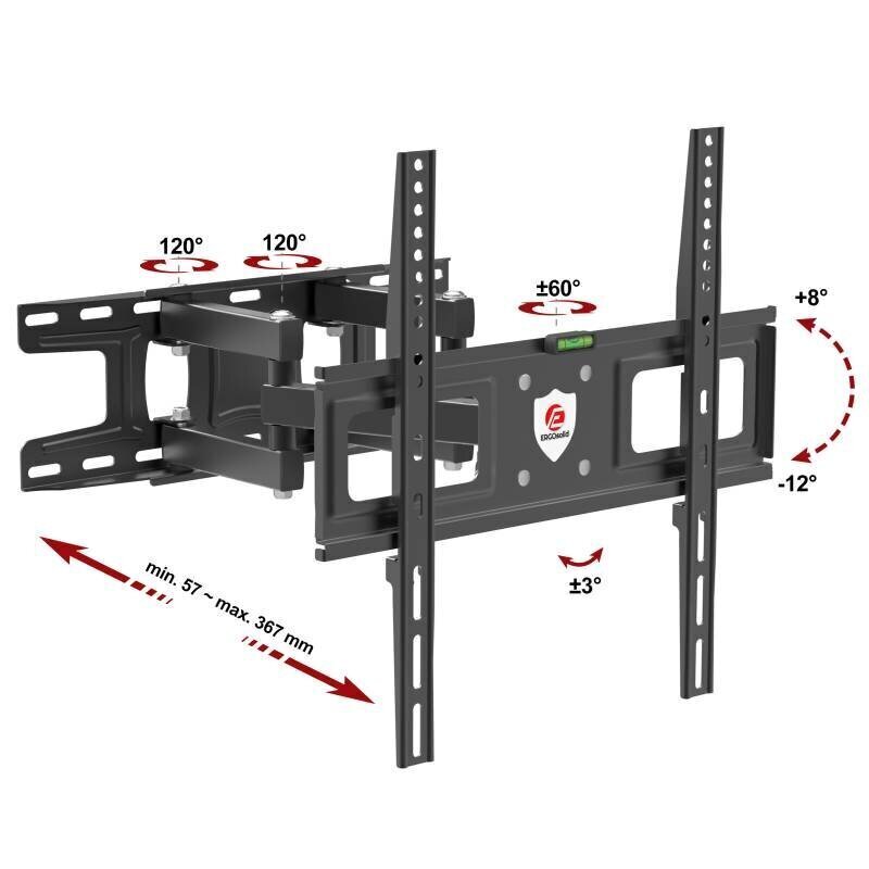 TV-teline REDOX K35 (TV enintään 35 kg, VESA jopa 40*40 cm) hinta ja tiedot | TV-seinätelineet | hobbyhall.fi