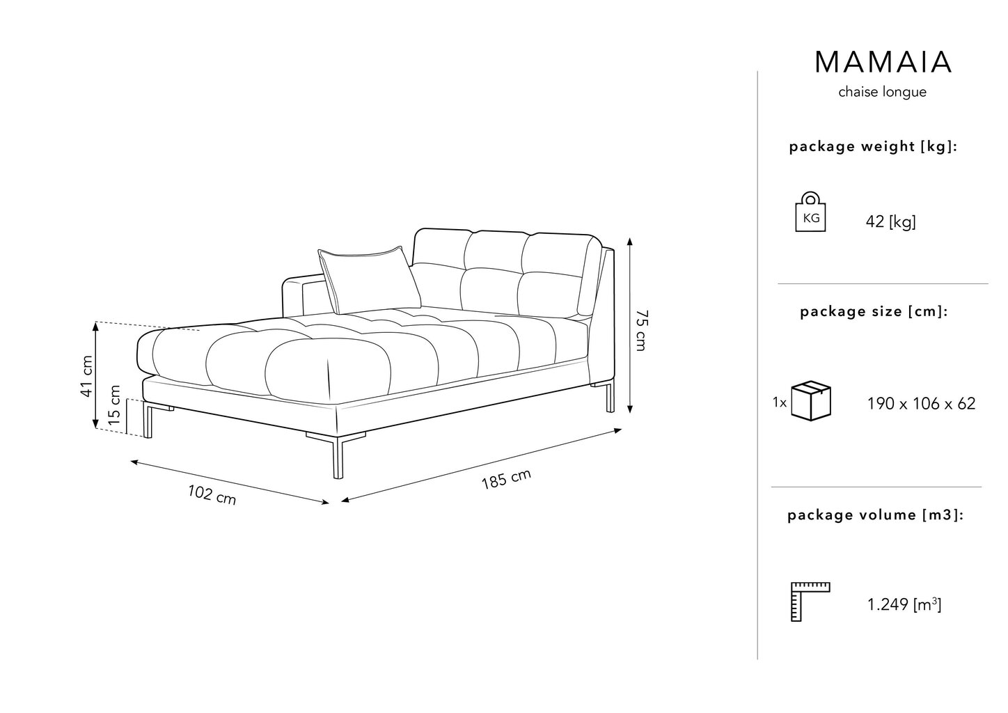 Sohva Micadoni Home Mamaia 1S-V, vaalea beige hinta ja tiedot | Sohvat ja vuodesohvat | hobbyhall.fi