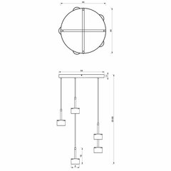 Riippuvalaisin Arena valkoinen/hopea hinta ja tiedot | Riippuvalaisimet | hobbyhall.fi