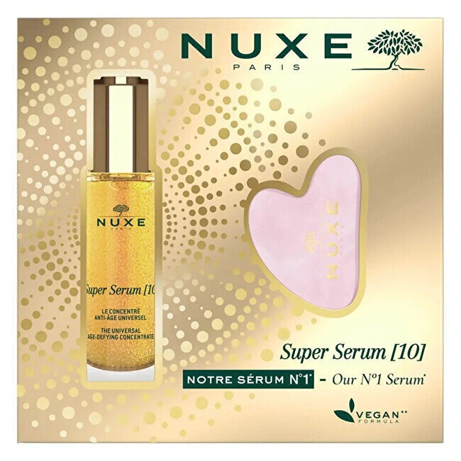 Nuxe Super Serum ikääntymistä estävä ihonhoitosetti: kasvoseerumi, 30 ml + hierontalevy hinta ja tiedot | Kasvovoiteet | hobbyhall.fi