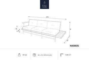 Ulkosohva Calme Jardin Hawai, sininen hinta ja tiedot | Puutarhatuolit | hobbyhall.fi