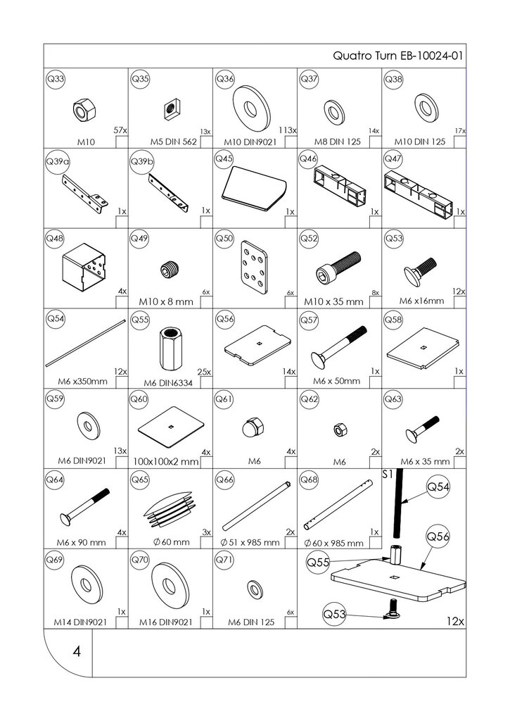 Modulaarinen portaikko Quatro Minka, harmaa/pyökki, korkeus 298 cm hinta ja tiedot | Portaat | hobbyhall.fi