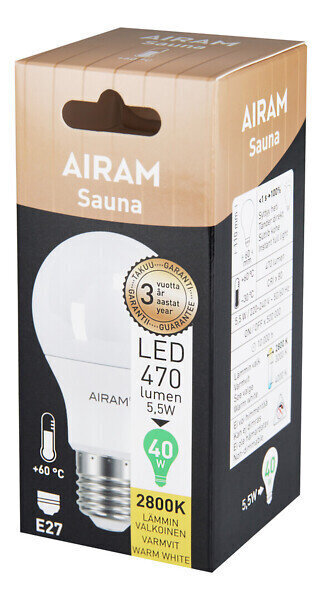 LED-lamppu Airam Sauna A61 828 hinta ja tiedot | Upotettavat valaisimet ja LED-valaisimet | hobbyhall.fi