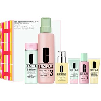 Clinique Great Skin Everywhere Skincare -matkasarja kasvojenhoitokosmetiikkaa hinta ja tiedot | Kasvojen puhdistusaineet | hobbyhall.fi