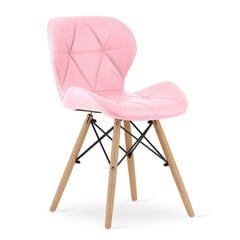 3 tuolin setti Lago, roosa kaina ir informacija | Ruokapöydän tuolit | hobbyhall.fi