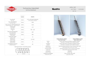 Modulaarinen portaikko QUATRO Minka.Harmaa / Pyökki. Korkeus 298 cm hinta ja tiedot | Portaat | hobbyhall.fi