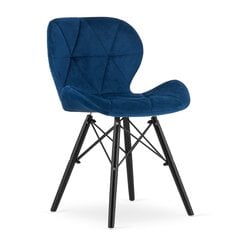 3 tuolin setti Lago, sininen hinta ja tiedot | Ruokapöydän tuolit | hobbyhall.fi