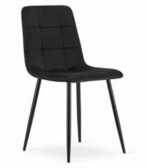 2 tuolin setti Kara, musta hinta ja tiedot | Ruokapöydän tuolit | hobbyhall.fi
