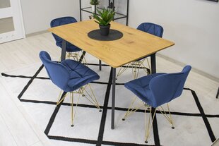 3 tuolin setti Nest, sininen kaina ir informacija | Ruokapöydän tuolit | hobbyhall.fi