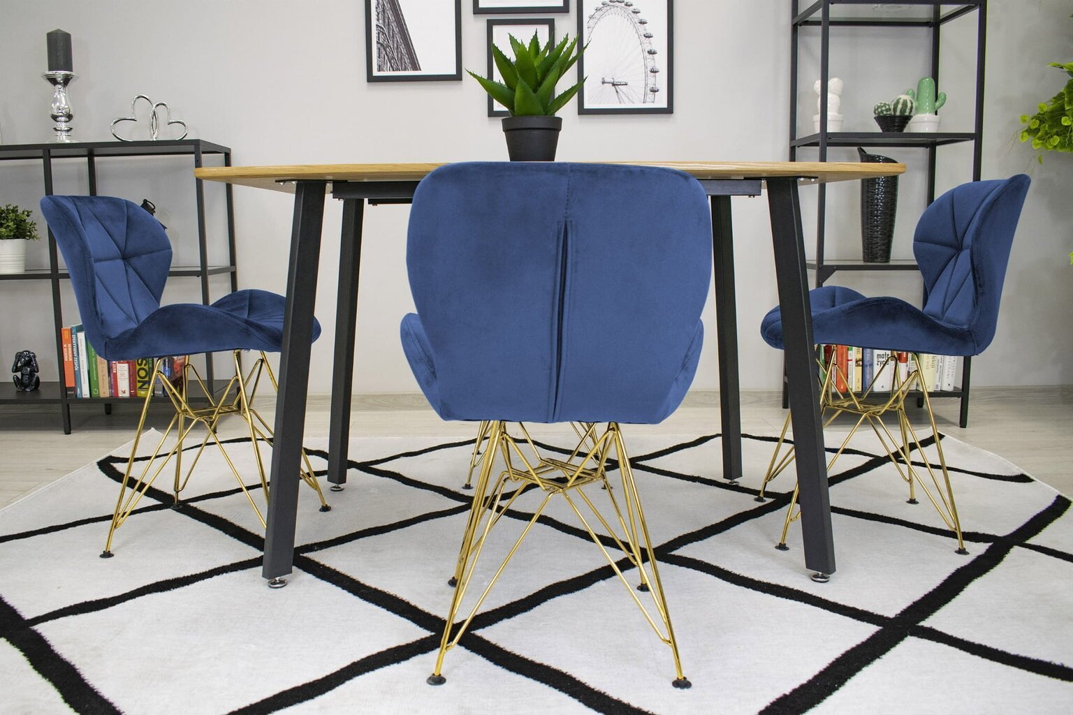 2 tuolin setti Nest, sininen hinta ja tiedot | Ruokapöydän tuolit | hobbyhall.fi