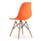 3 tuolin setti Osaka, oranssi/ruskea hinta ja tiedot | Ruokapöydän tuolit | hobbyhall.fi