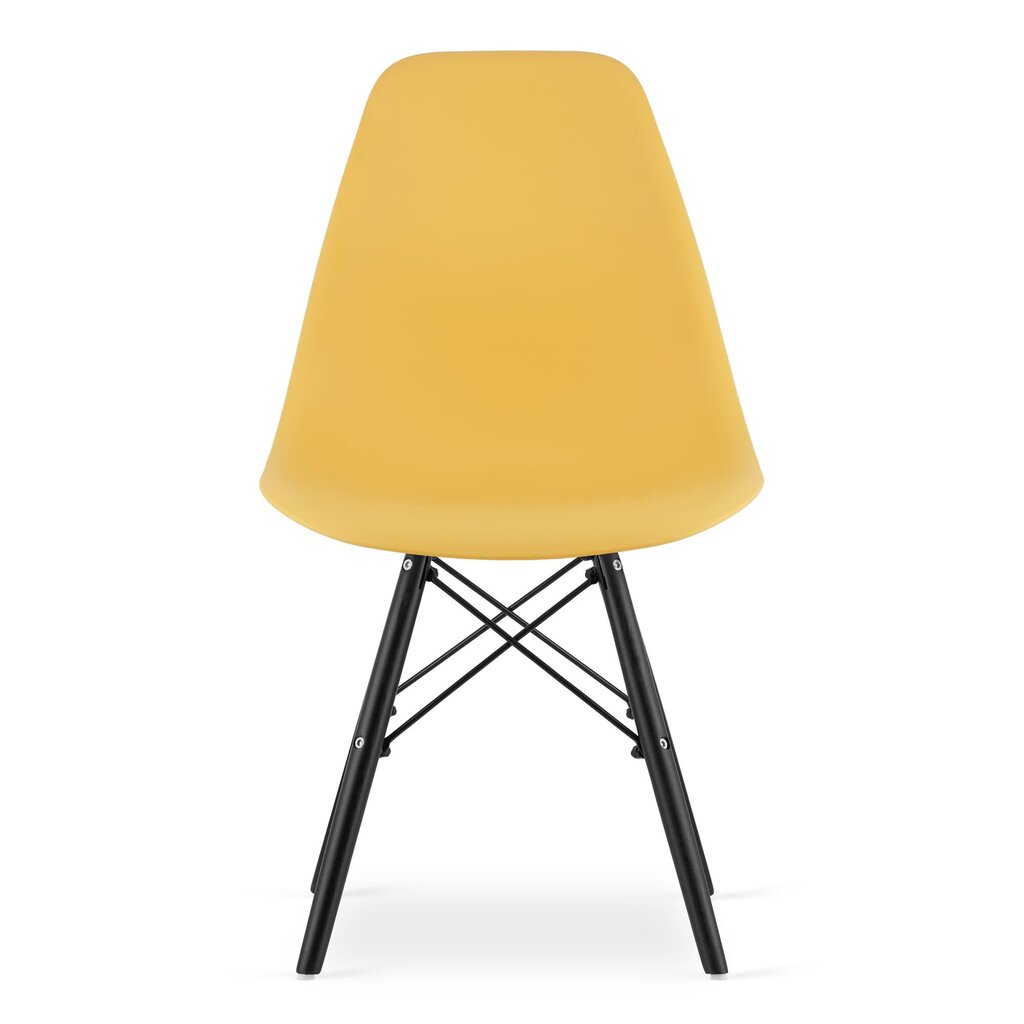 3 tuolin setti Osaka, keltainen/musta hinta ja tiedot | Ruokapöydän tuolit | hobbyhall.fi