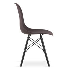 3 tuolin setti Osaka, ruskea/musta hinta ja tiedot | Ruokapöydän tuolit | hobbyhall.fi