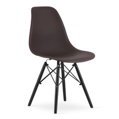 3 tuolin setti Osaka, ruskea/musta hinta ja tiedot | Ruokapöydän tuolit | hobbyhall.fi