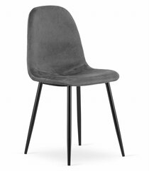 3 tuolin setti Como, harmaa hinta ja tiedot | Ruokapöydän tuolit | hobbyhall.fi