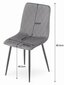 3 tuolin setti Turin, harmaa hinta ja tiedot | Ruokapöydän tuolit | hobbyhall.fi