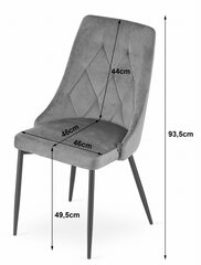 3 tuolin setti Imola, musta hinta ja tiedot | Ruokapöydän tuolit | hobbyhall.fi