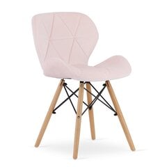 3 tuolin setti Lago, roosa kaina ir informacija | Ruokapöydän tuolit | hobbyhall.fi