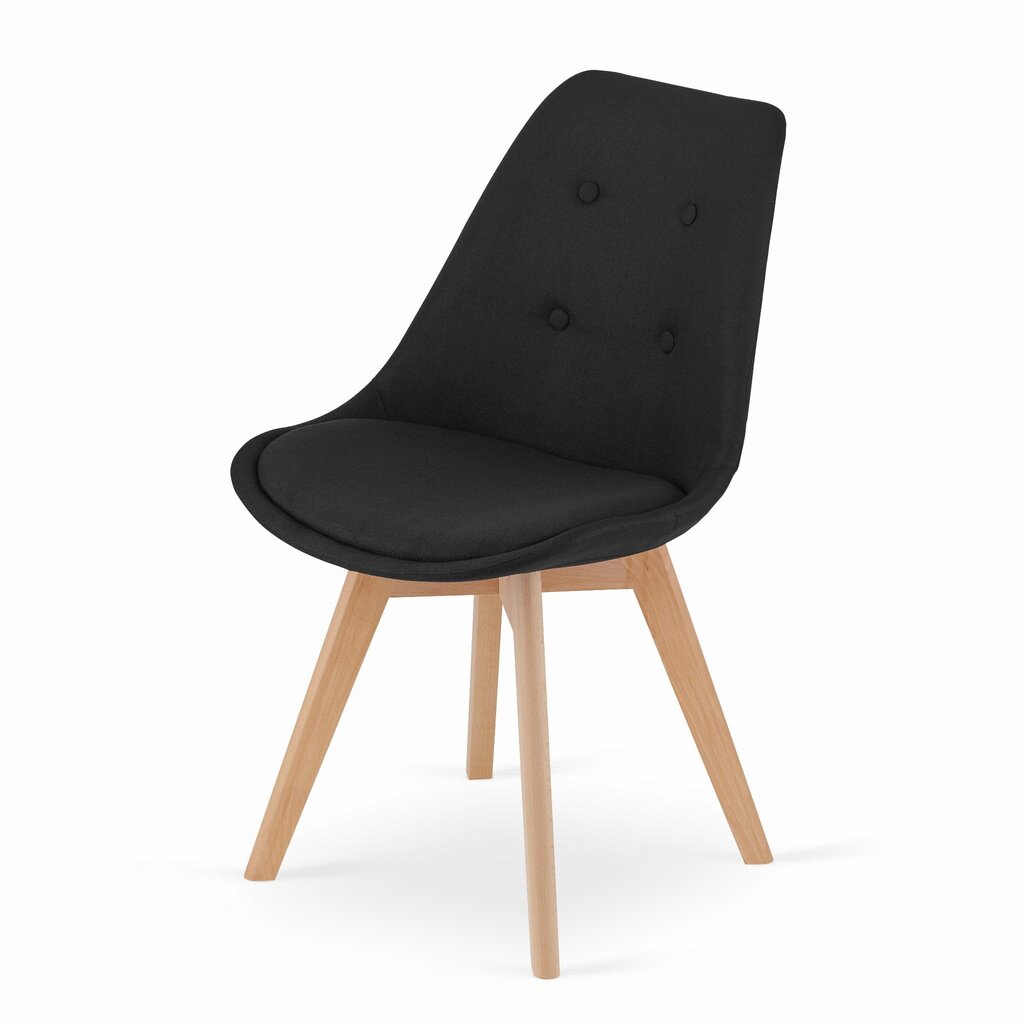 3 tuolin setti Nori, musta/ruskea hinta ja tiedot | Ruokapöydän tuolit | hobbyhall.fi