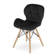 3 tuolin setti Lago, musta hinta ja tiedot | Ruokapöydän tuolit | hobbyhall.fi