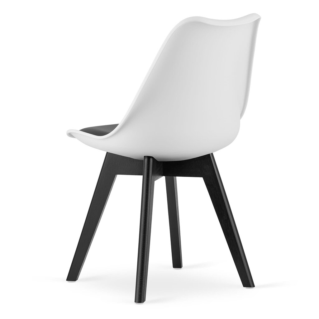 3 tuolin setti Mark, musta/valkoinen hinta ja tiedot | Ruokapöydän tuolit | hobbyhall.fi