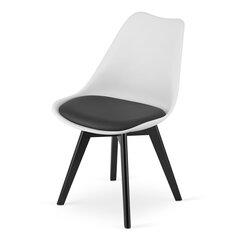 3 tuolin setti Mark, musta/valkoinen hinta ja tiedot | Ruokapöydän tuolit | hobbyhall.fi