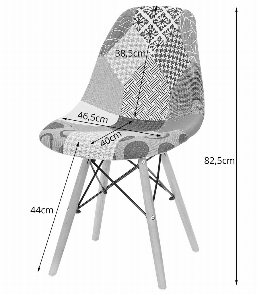 2 tuolin sarja Seul, eri värejä hinta ja tiedot | Ruokapöydän tuolit | hobbyhall.fi